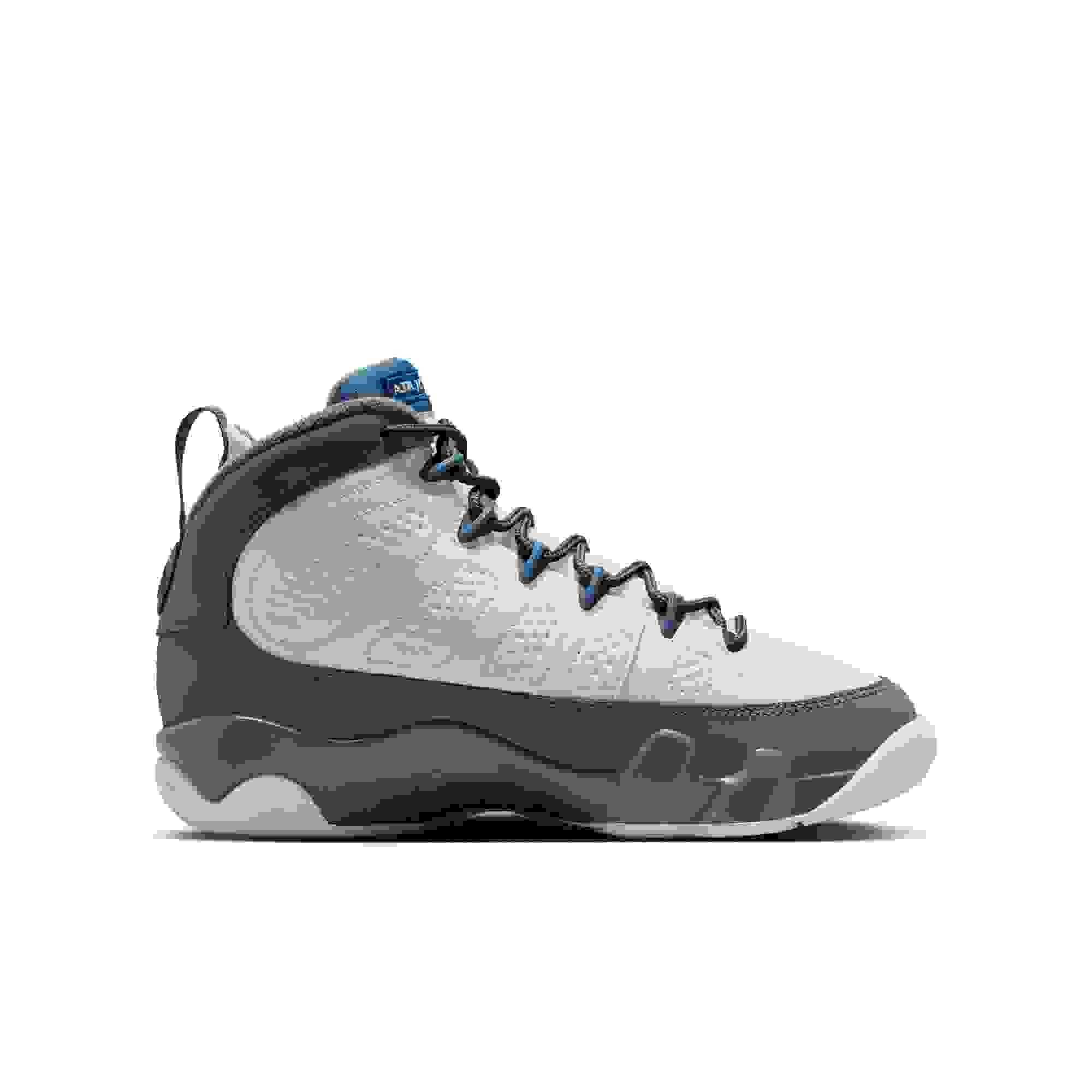 Jordan 9 Retro Grade School Kids' "Flint Grey" Shoe